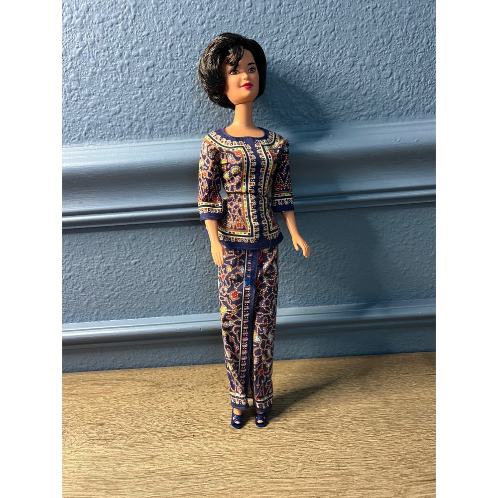 Barbie Doll Singapore Airlines Flight Attendant Uniform Deep Blue Traditional